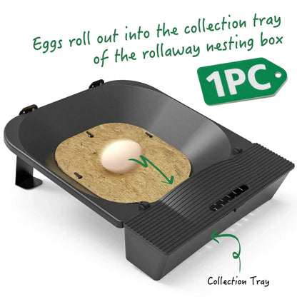 Roll-Out Hen Nesting Box with Jute Fiber Pad - ChickenNestPro