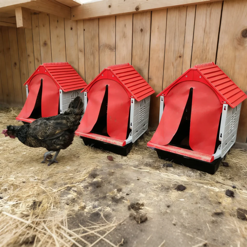 3 Roll Away Chicken Nesting Boxes
